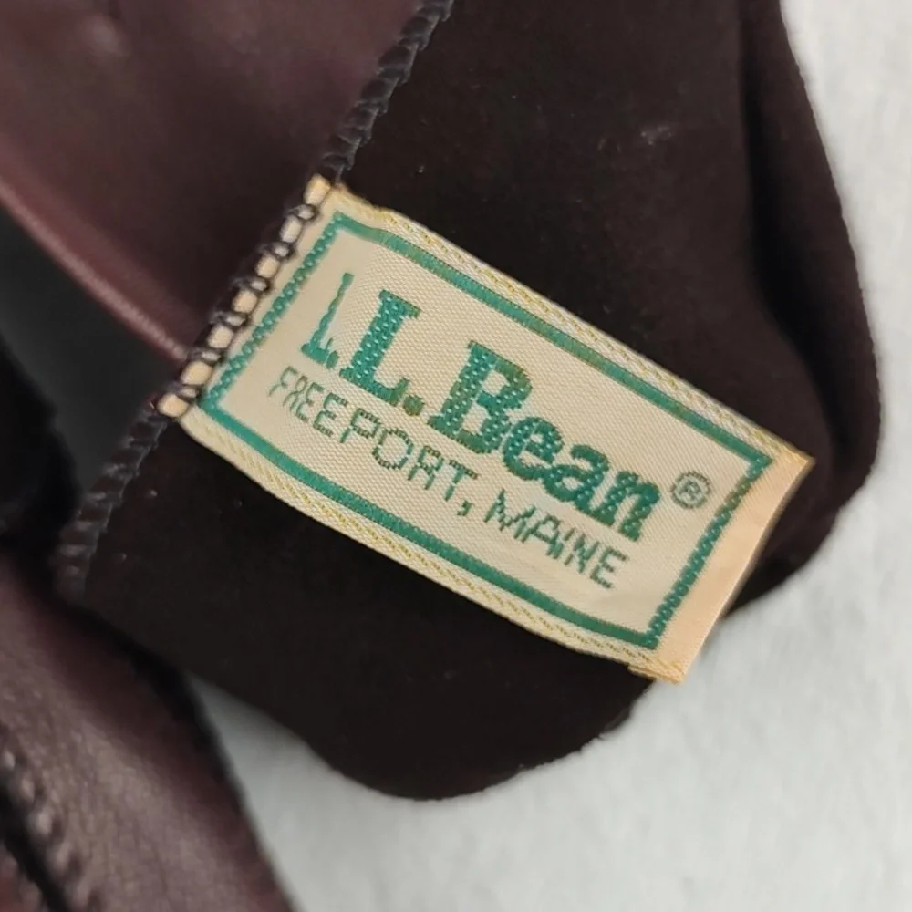 Vintage LL Bean Deer Skin Brown EUC/NWOT? Size Small Sta-Soft Lined - Picture 8 of 12